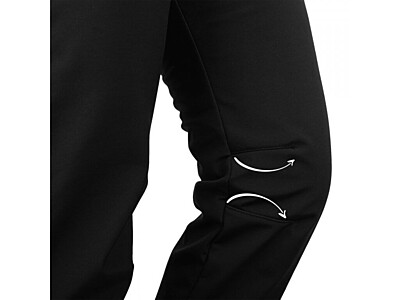 Batolecí softshellové kalhoty Unuo s fleesem, Street, černá