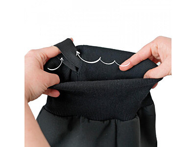 Batoľacie softshellové nohavice Unuo s fleesom, Street, čierna