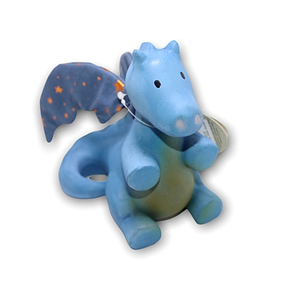 Chrastítko a kousátko Fairytales - Magický drak Tmavě modrý TIKIRI 
