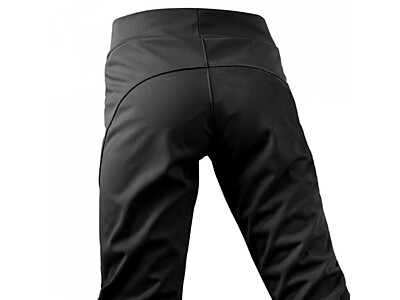 Unuo, Dětské softshellové kalhoty s fleecem pružné Sporty, Černá 