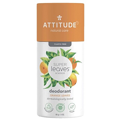 Prírodný tuhý dezodorant Pomarančové listy VEG 85g ATTITUDE