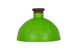 Zdravá fľaša: náhradné viečko Zelené s hnedou zátkou R&B MĚDÍLEK