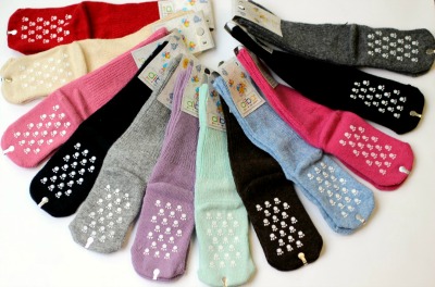 Detské protišmykové vlnené ponožky vel. 1 Diba