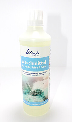 Prací gel na vlnu, hedvábí a kůži (s lanolinem) 0,5 l Ulrich