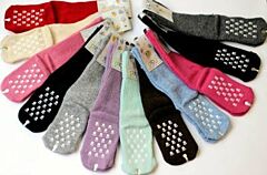 Dětské protiskluzové vlněné ponožky Neutrální barvy vel. 3 DIBA