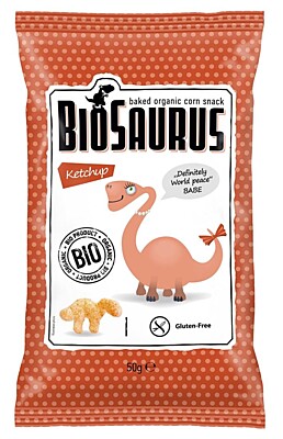 Křupky Biosaurus s kečupem BIO McLloyd´S