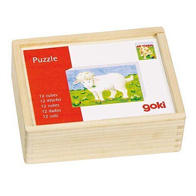 Kostky v dřevěné krabičce – Mláďata Goki