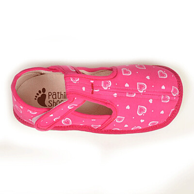 Papučky pre dievčatá - ružové Pathik Shoes