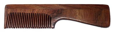 Hrebeň z palisandrového dreva s rukoväťou