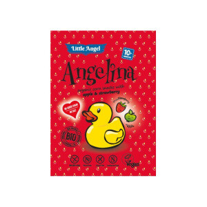 BIO Kukuričný snack jahoda, jablko Little Angel Angelina 30 g