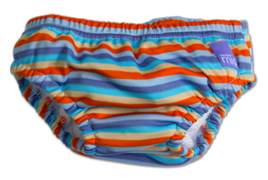 Plenkové plavky Orange Stripe Bambino Mio