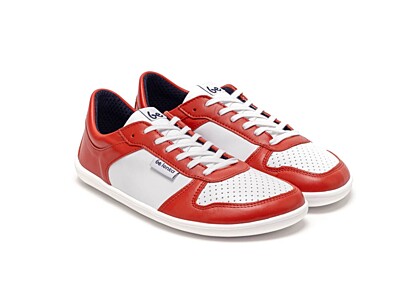Barefoot tenisky Be Lenka Champ - Red & White