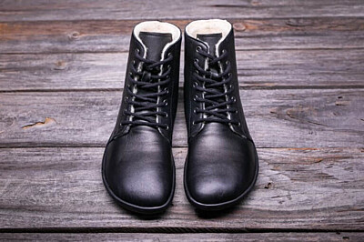 Barefoot kotníkové boty Be Lenka Winter Black