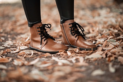 Barefoot členkové topánky Be Lenka Nord - Caramel