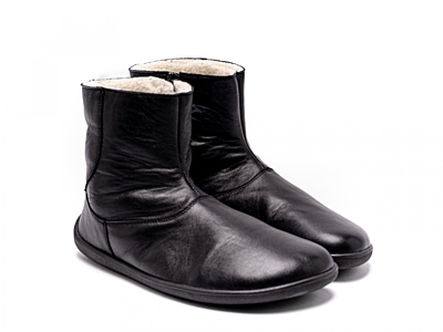 Barefoot členkové topánky Be Lenka Polar - Black