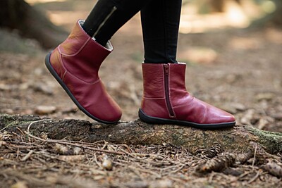 Barefoot kotníkové boty Be Lenka Polar – Ruby