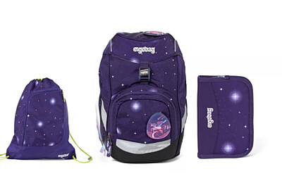 Batoh školní Ergobag prime Galaxy fialový 2020