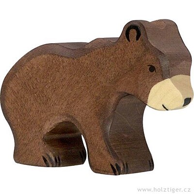 Holztiger - drevené medvieďa, hnedé