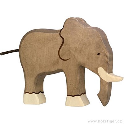 Dřevěný slon stojící HOLZTIGER