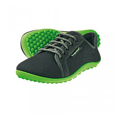Barefoot obuv LEGUANO Aktiv Antracitová, zelená podrážka 43