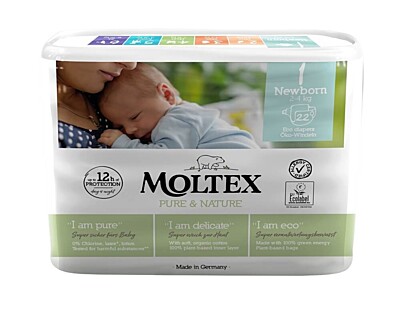 Plenky vel. 1 Newborn 2-4 kg (22 ks) MOLTEX