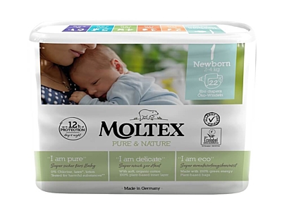 Plenky Moltex Pure & Nature 1 Newborn 2-4 kg (22 ks)