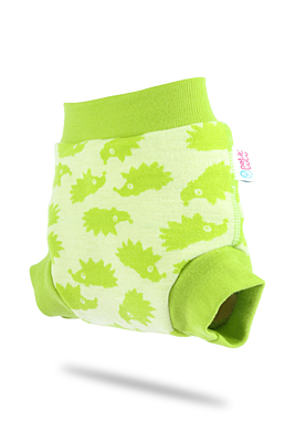 Vlnené vrchné nohavičky - Zelení ježkovia