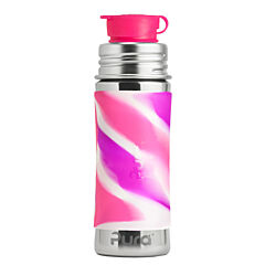Pura®nerezová fľaša so športovým uzáverom 325 ml - ružovo biela