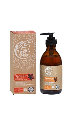 Gaštanový šampón pre posilnenie vlasov s vôňou pomaranča TIERRA VERDE